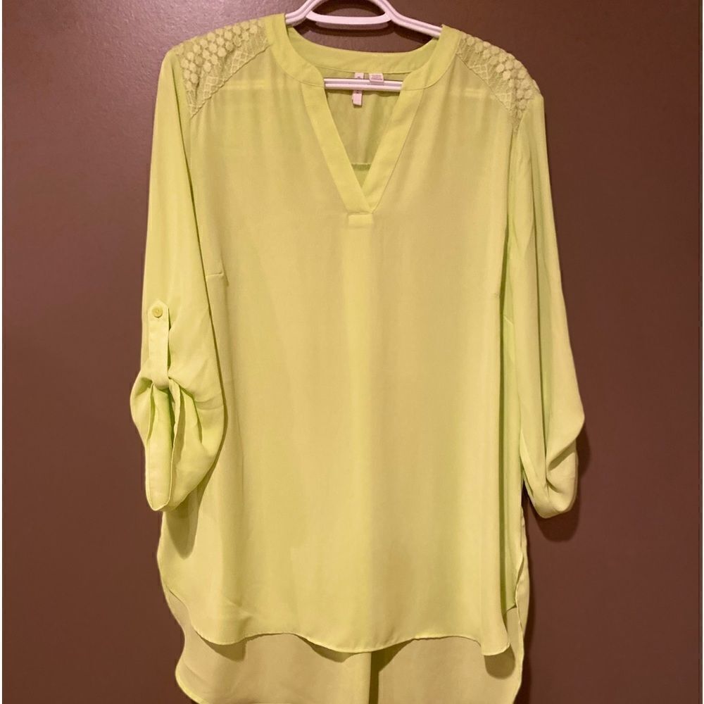 Est 1946 Bright Green Top Blouse Size 14/16 - Picture 3 of 8